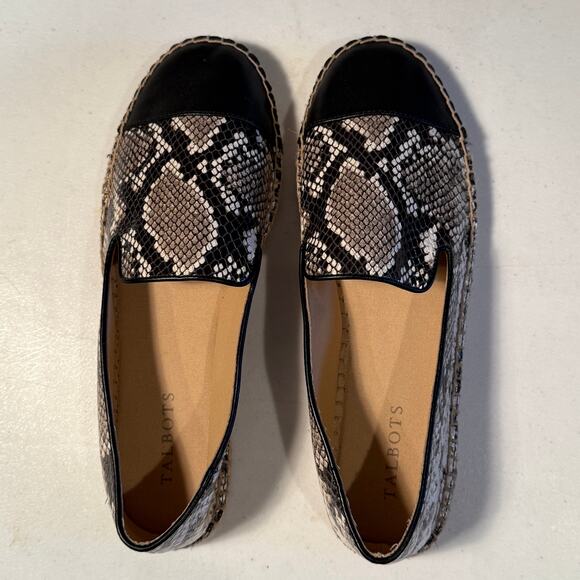 Talbots 9 M Snakeskin Loafers - Picture 1 of 7